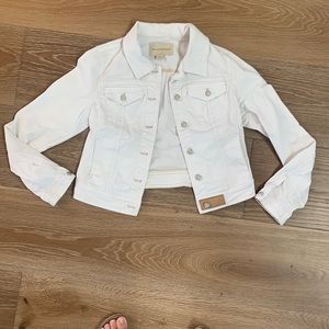 White Pilcro jean jacket from Anthropologie size Medium